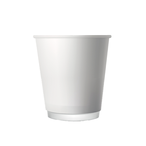 8 OZ Beyaz Double Wall Karton Bardak (25’li Paket)