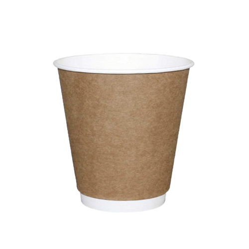 8 OZ Kraft Double Wall Karton Bardak (25’li Paket)