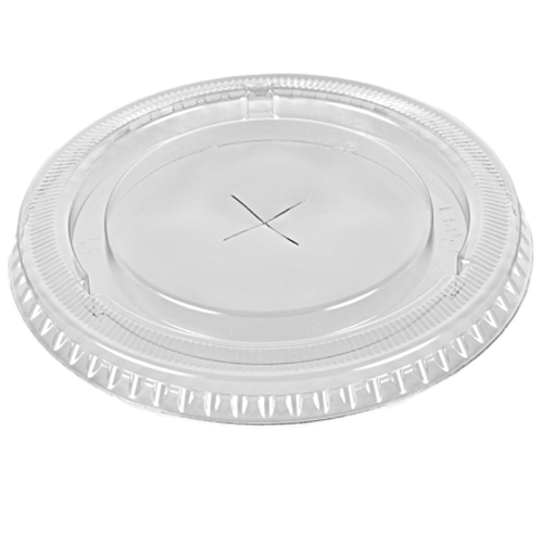 80 Çap Artı Delikli Düz Kapak PET Şeffaf (100’lü Paket)