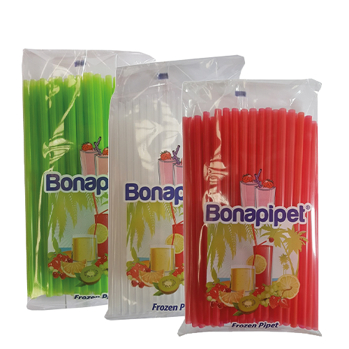 7 mm × 22 cm Frozen Düz Pipet Renkli (100’lü Paket)