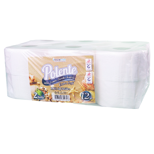 4 KG POLENTE MİNİ JUMBO TUVALET KAĞIDI 12*100 MT (498) PK 12 RULO