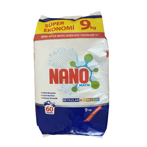 9 KG NANO MATİK TOZ DETERJAN (NN-001-9) ADET